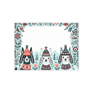 Three Dogs Wearing Hats Sticky Notes Creative White - Dipaliz