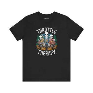 Throttle Therapy Tee - Unisex Jersey Short Sleeve Motorcycle - Dipaliz - T-shirt