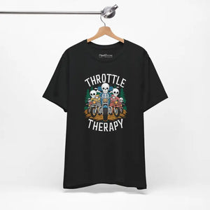 Throttle Therapy Tee - Unisex Jersey Short Sleeve Motorcycle - Dipaliz - T-shirt