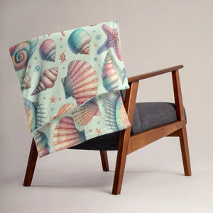 Marine Life Throw Blanket – Silk Touch Polyester - Dipaliz - Blankets
