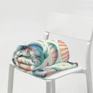 Marine Life Throw Blanket – Silk Touch Polyester - Dipaliz - Blankets