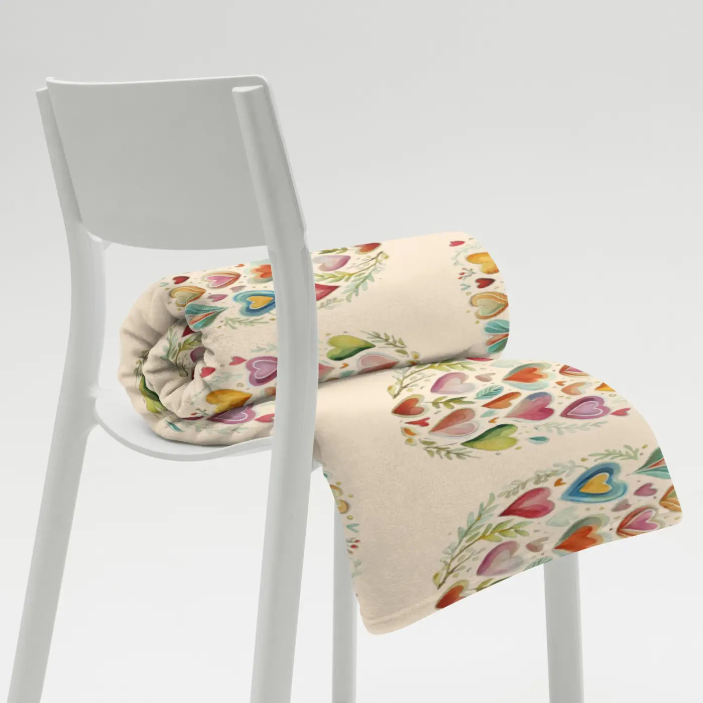 Hearts Throw Blanket - Luxury Silk Touch Comfort - Dipaliz - Blankets