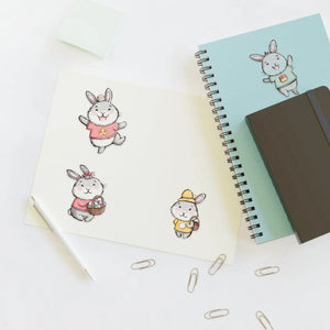Bold Sticker Sheets - Marketing Strategy Easter Bunnies - Dipaliz - Decorative Stickers