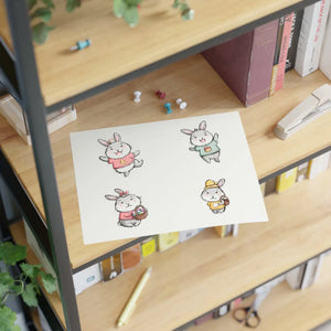 Bold Sticker Sheets - Marketing Strategy Easter Bunnies - Dipaliz - Decorative Stickers