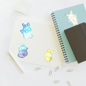 Bold Sticker Sheets - Marketing Strategy Easter Bunnies - Dipaliz - Decorative Stickers