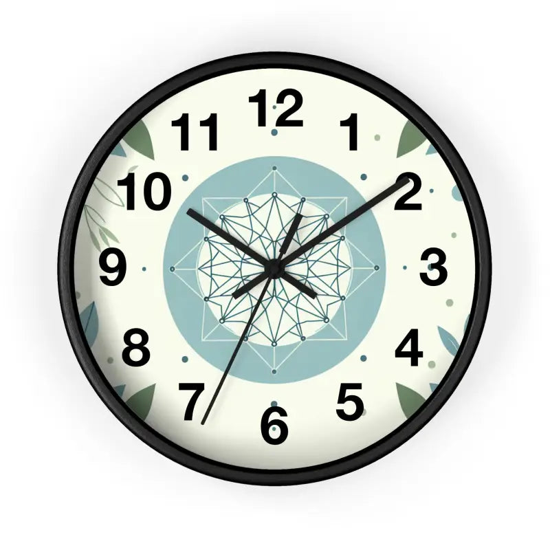 Transform your Space with Tickled Nature’s Abstract Wall Clock - Black / 10’’ Home Decor