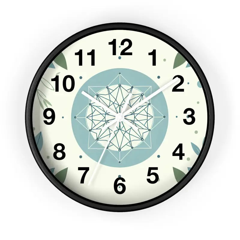 Transform your Space with Tickled Nature’s Abstract Wall Clock - Black / White / 10’’ Home Decor