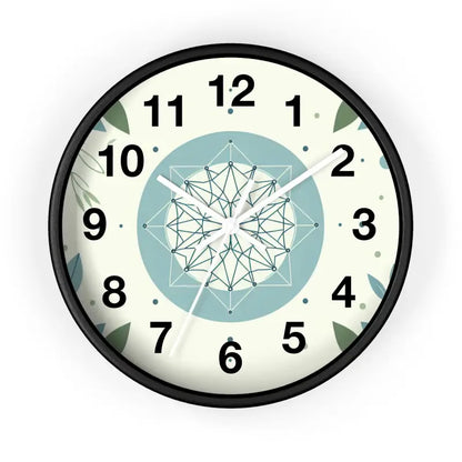 Transform your Space with Tickled Nature’s Abstract Wall Clock - Black / White / 10’’ Home Decor