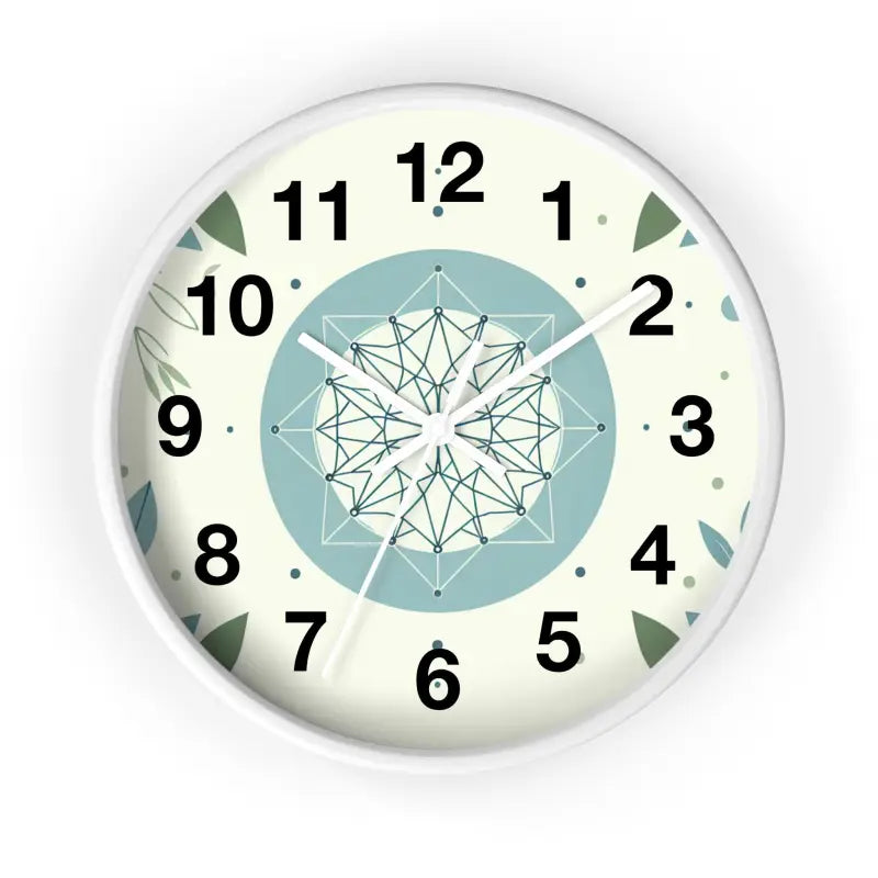 Transform your Space with Tickled Nature’s Abstract Wall Clock - White / 10’’ Home Decor