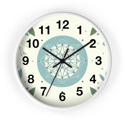 Transform your Space with Tickled Nature’s Abstract Wall Clock - White / Black / 10’’ Home Decor