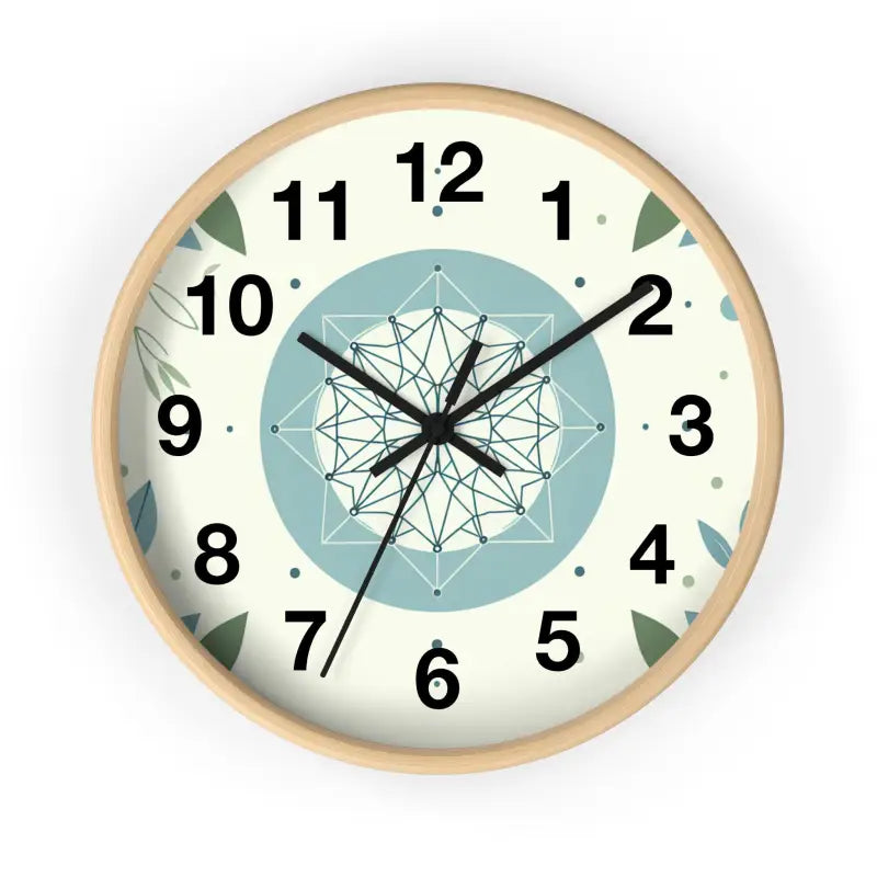 Transform your Space with Tickled Nature’s Abstract Wall Clock - Wooden / Black / 10’’ Home Decor