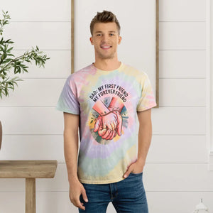 Vibrant Tie-dye Dad Tee - Family Bond Summer Shirt - Dipaliz - T-shirts