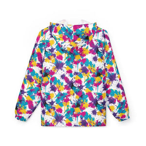 Outerwear - Tie-dye Splash Windbreaker Jacket – Colorful Hooded All-over Print