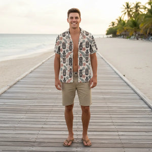 Vibrant Tiki Patterns Hawaiian Camp Shirt Summer - Dipaliz - Shirts - Xs