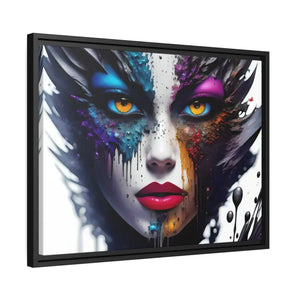Matte Canvas Woman’s Face Immortalized Bold Modern Art - Dipaliz - Posters Prints & Visual Artwork