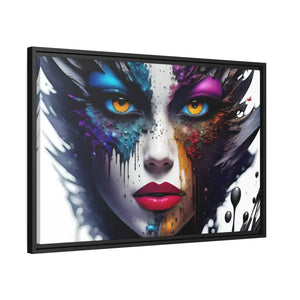 Matte Canvas Woman’s Face Immortalized Bold Modern Art - Dipaliz - Posters Prints & Visual Artwork