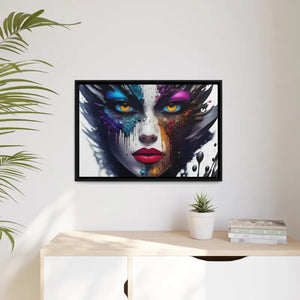 Matte Canvas Woman’s Face Immortalized Bold Modern Art - Dipaliz - Posters Prints & Visual Artwork