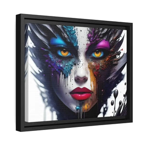 Matte Canvas Woman’s Face Immortalized Bold Modern Art - Dipaliz - Posters Prints & Visual Artwork