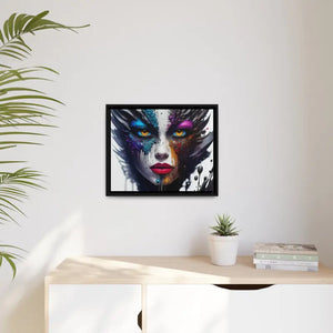 Matte Canvas Woman’s Face Immortalized Bold Modern Art - Dipaliz - Posters Prints & Visual Artwork