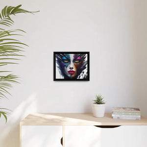 Matte Canvas Woman’s Face Immortalized Bold Modern Art - Dipaliz - Posters Prints & Visual Artwork