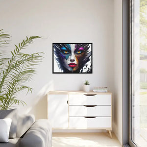 Matte Canvas Woman’s Face Immortalized Bold Modern Art - Dipaliz - Posters Prints & Visual Artwork