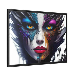 Matte Canvas Woman’s Face Immortalized Bold Modern Art - Dipaliz - Posters Prints & Visual Artwork