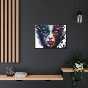 Matte Canvas Woman’s Face Immortalized Bold Modern Art - Dipaliz - Posters Prints & Visual Artwork