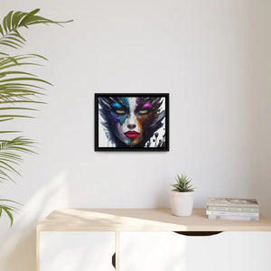 Matte Canvas Woman’s Face Immortalized Bold Modern Art - Dipaliz - Posters Prints & Visual Artwork