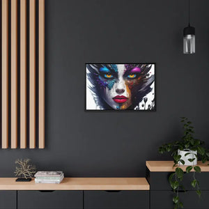 Matte Canvas Woman’s Face Immortalized Bold Modern Art - Dipaliz - Posters Prints & Visual Artwork