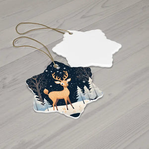 Timeless Christmas Reindeer Ceramic Ornament Collection - Dipaliz - Holiday Ornaments