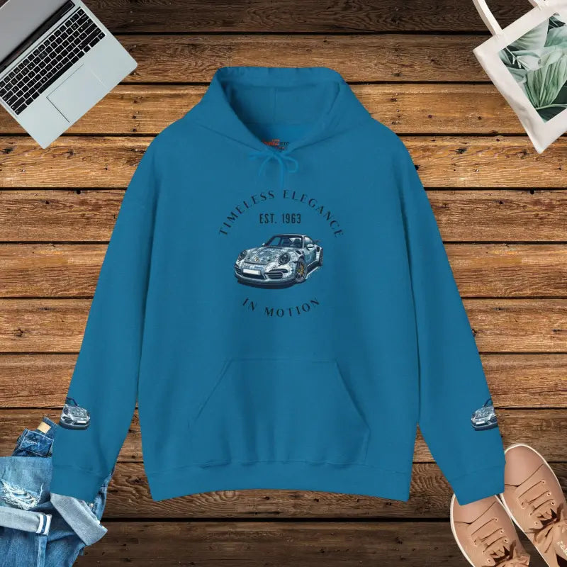 Timeless Elegance: Luxury Cars Unisex Hoodie - Antique Sapphire / s