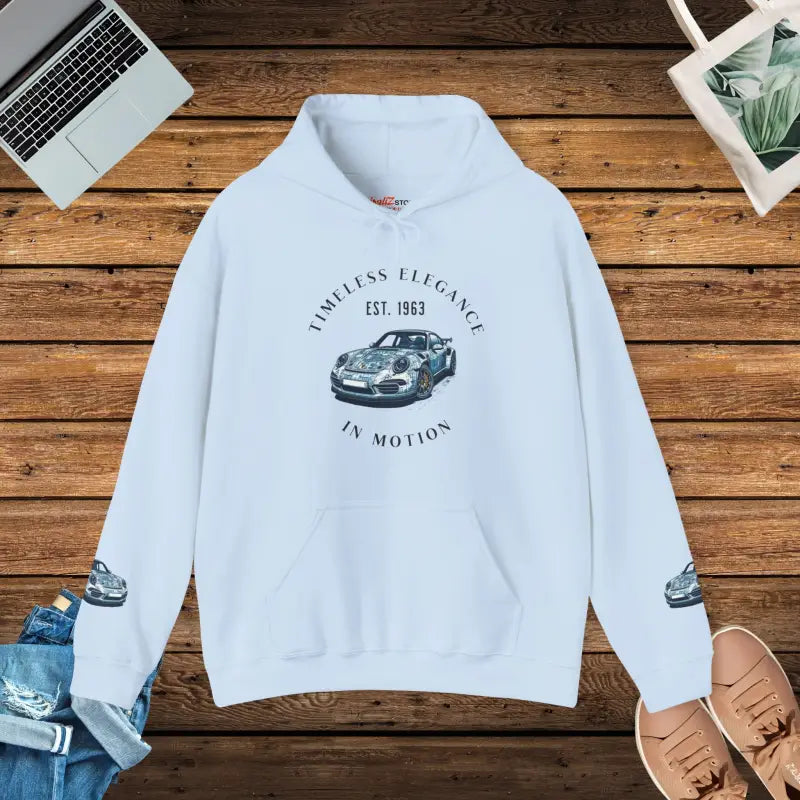 Timeless Elegance: Luxury Cars Unisex Hoodie - Light Blue / s