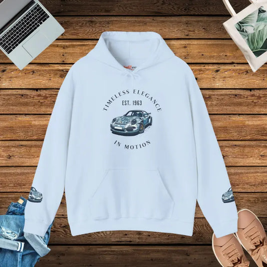 Timeless Elegance Luxury Cars Unisex Hoodie - Light Blue / s