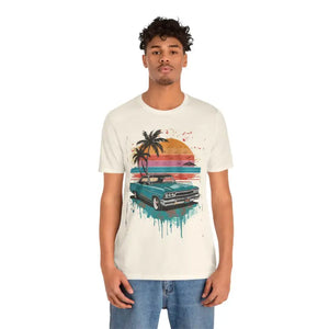 Paradise Unisex Jersey Tee - Coastal Beach Vibe Style - Dipaliz - Natural / s - T-shirts