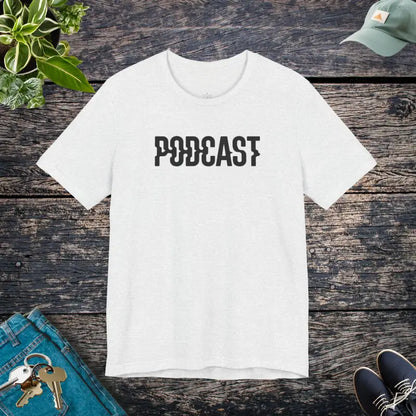 Timeless Unisex Jersey Short Sleeve Tee for Podcast Lovers - Ash / s T-shirt