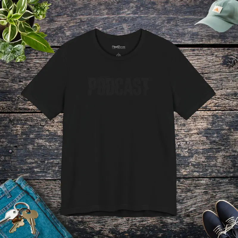 Timeless Unisex Jersey Short Sleeve Tee for Podcast Lovers - Black / s T-shirt