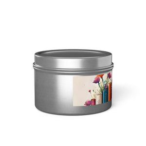 Literary Tin Candles – Floral Gift for Book Lovers - Dipaliz
