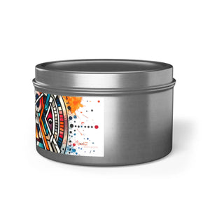 Abstract Pattern Tin Candles – Eco-friendly Gift - Dipaliz