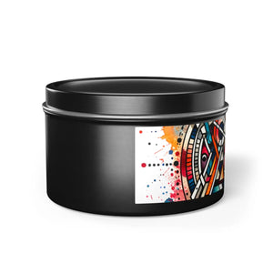 Abstract Pattern Tin Candles – Eco-friendly Gift - Dipaliz