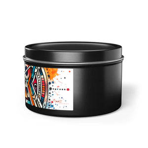 Abstract Pattern Tin Candles – Eco-friendly Gift - Dipaliz