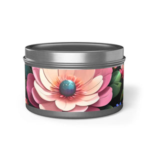 Mango Coconut Tin Candles – Floral Soy Wax - Dipaliz