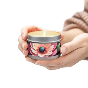 Mango Coconut Tin Candles – Floral Soy Wax - Dipaliz