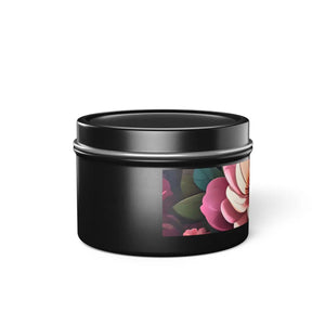Mango Coconut Tin Candles – Floral Soy Wax - Dipaliz