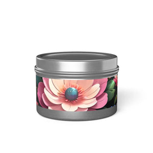 Mango Coconut Tin Candles – Floral Soy Wax - Dipaliz