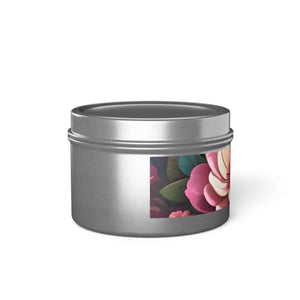 Mango Coconut Tin Candles – Floral Soy Wax - Dipaliz