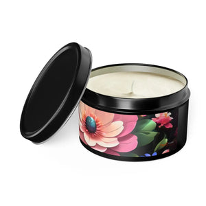 Mango Coconut Tin Candles – Floral Soy Wax - Dipaliz