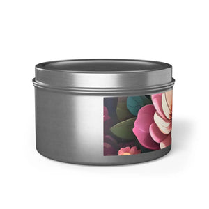 Mango Coconut Tin Candles – Floral Soy Wax - Dipaliz