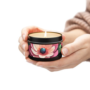 Mango Coconut Tin Candles – Floral Soy Wax - Dipaliz