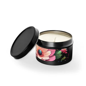 Mango Coconut Tin Candles – Floral Soy Wax - Dipaliz