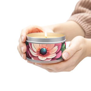 Mango Coconut Tin Candles – Floral Soy Wax - Dipaliz